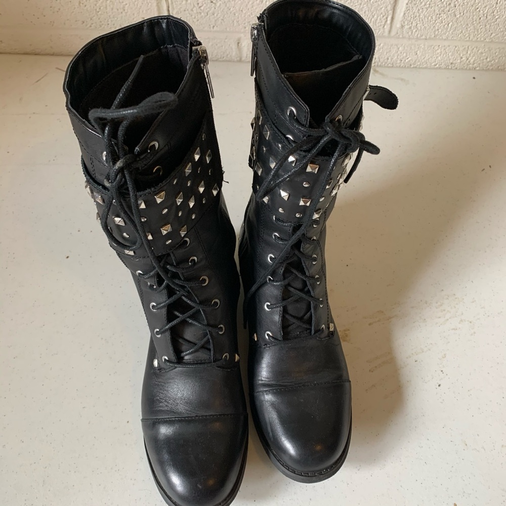 Ladies Black Leather Boots - Picture 4 of 9